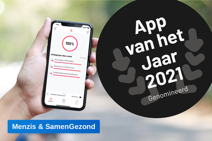 SamenGezond app nominatie app van het jaar 2021