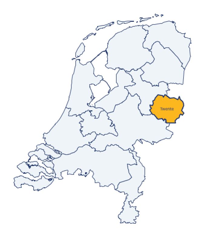 Afbeelding Nederland regio twente uitgelicht